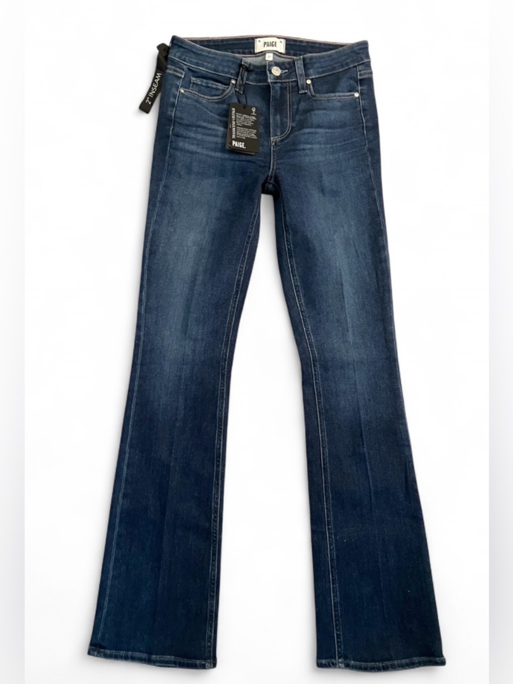 NWT Paige Manhattan Boot Cut Dark Wash Portrait Denim Womens Size 27